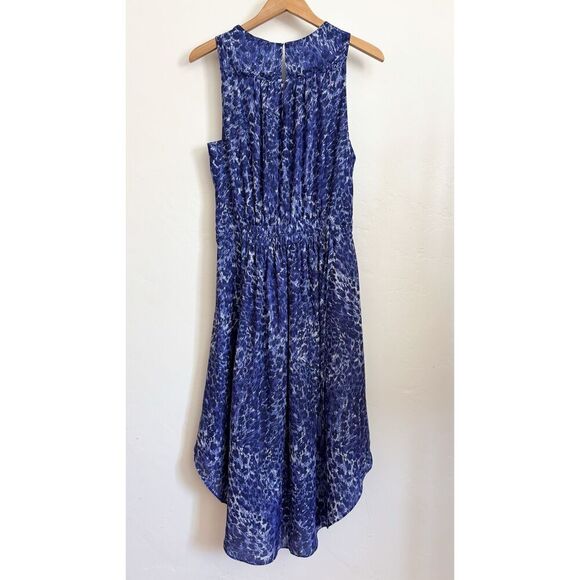 Ramy Brook Kelsie blue leopard midi dress size large - Picture 7 of 8